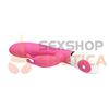 Gene vibrador con estimulador de clitoris y varias funciones